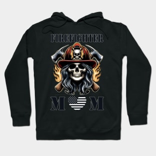 Firefighter Mom: My Hero Wears Bunker Gear Hoodie